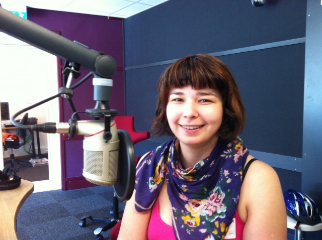 Maria Amelie i P3morgen. Foto: Ronny Brede Aase.