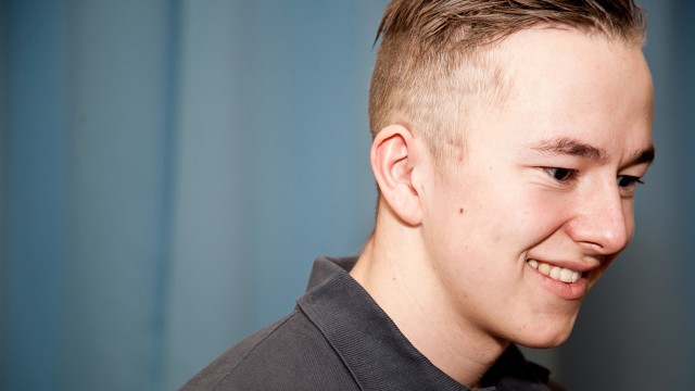 Joakim Johansen. Gladlaks. (Foto: NRK P3)