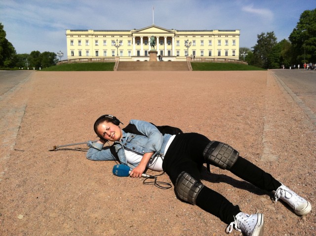 Silje som gatepike i P3morgen