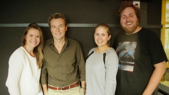 Fredrik Skavlan og P3morgen. Foto: Maria Olivia Rivedal / NRK P3