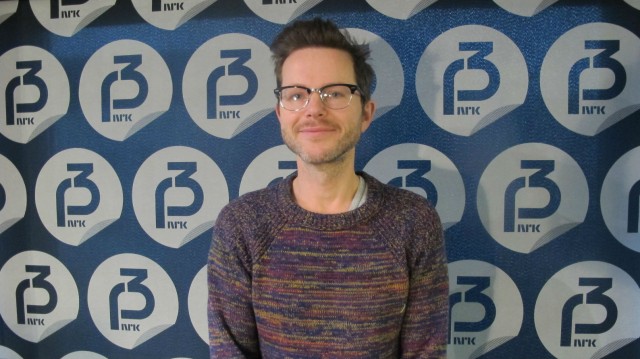 Espen Lind på besøk i P3morgen. Foto: Maria Olivia Rivedal