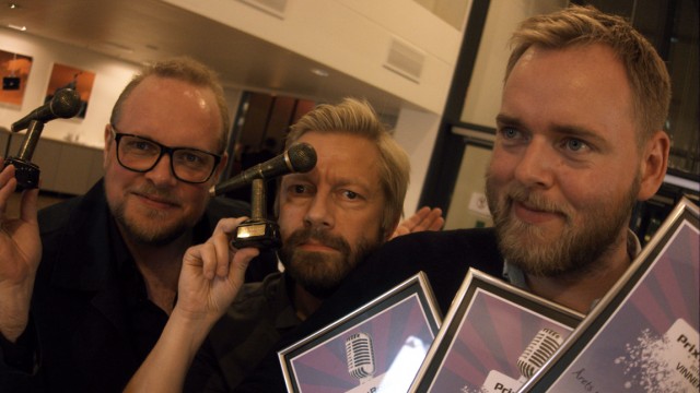 RR med Årets radionavn-prisene (Foto: Jonas Jeremiassen Tomter, NRK P3).