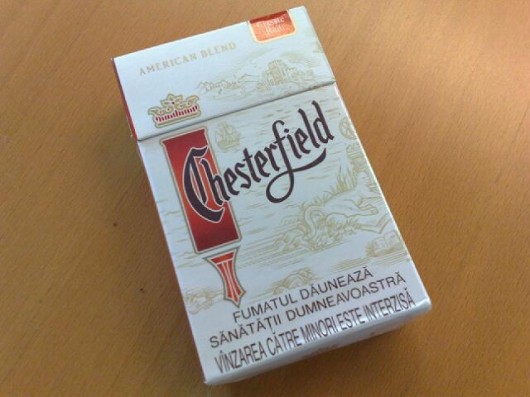 Chesterfield anbefales på det varmeste til alle sigarettnytere der ute.