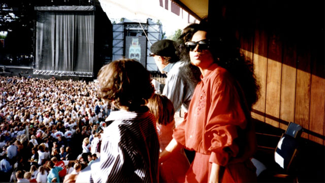 Diana Ross på vip'en i 1992. (Foto: privat)