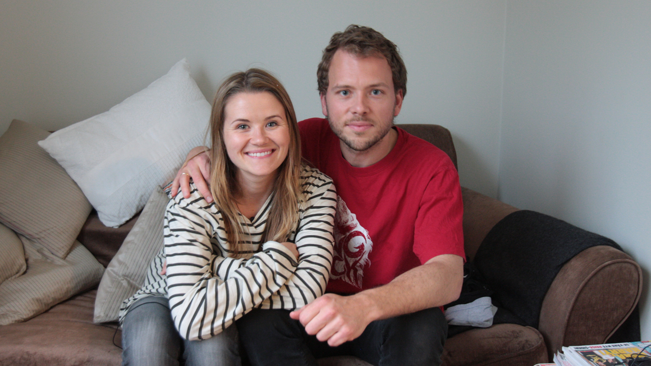 Live og Audun. (Foto: NRK P3)